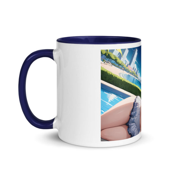 Hot Anime Waifu Mug, Ecchi Girl Coffee Cup with Colored Interior - Image 10