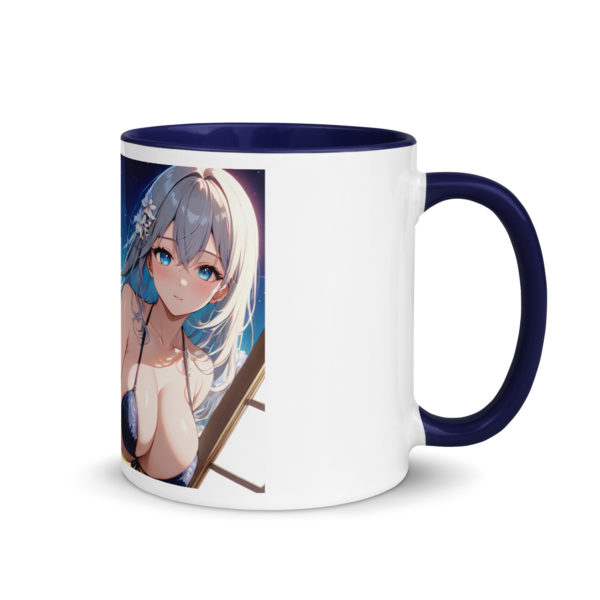 Hot Anime Waifu Mug, Ecchi Girl Coffee Cup with Colored Interior - Image 8