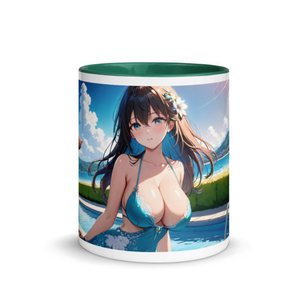 Anime Waifu Mug, Sexy Ahegao Girl with Colored Interior - Image 17