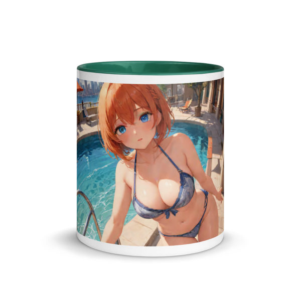 Ecchi Waifu Ceramic Mug, Hot Anime Girl with Color Inside - Image 14