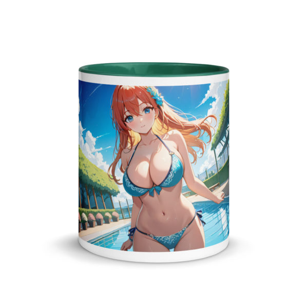 Large Anime Waifu Mug, Ahegao Face Coffee Cup with Colored Interior - Image 14