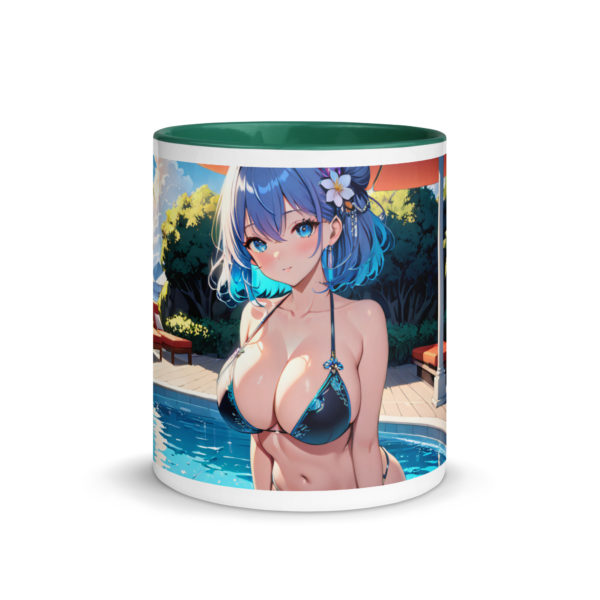 Kawaii Anime Waifu Mug, Cute Girl Cup with Vibrant Color Inside - Image 14