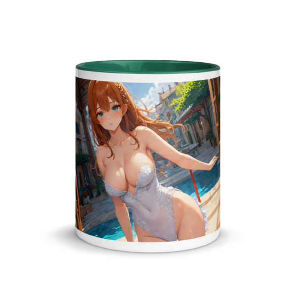 Aesthetic Waifu Mug, Cute Anime Girl Ceramic Cup with Color Inside - Image 14