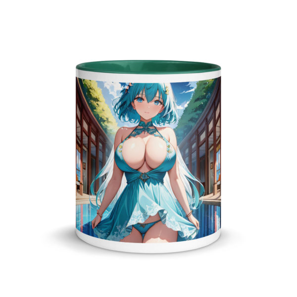 Hot Anime Waifu Mug, Kawaii Ecchi Girl with Vibrant Colored Interior - Image 13