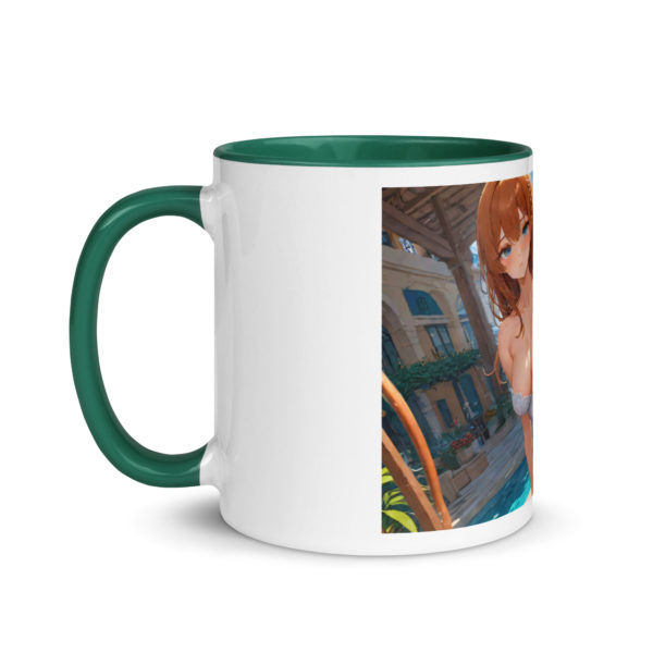 Aesthetic Waifu Mug, Cute Anime Girl Ceramic Cup with Color Inside - Image 15