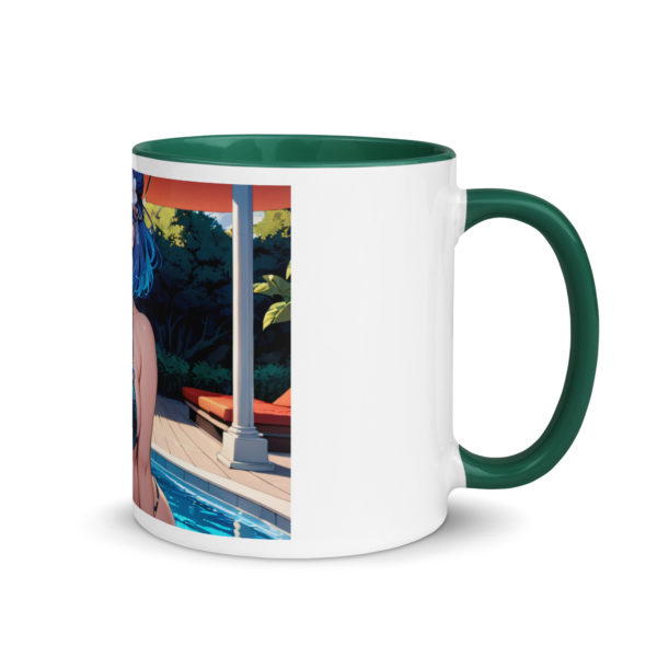 Kawaii Anime Waifu Mug, Cute Girl Cup with Vibrant Color Inside - Image 13