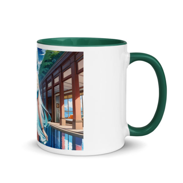 Hot Anime Waifu Mug, Kawaii Ecchi Girl with Vibrant Colored Interior - Image 14