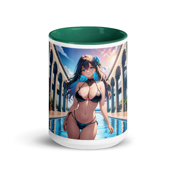 Kawaii Waifu Coffee Mug, Cute Anime Girl Design with Color Inside - Image 21