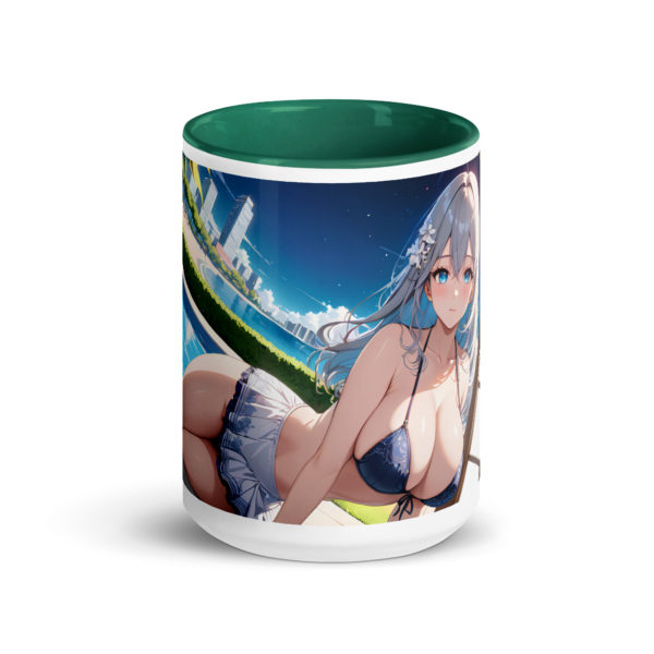 Hot Anime Waifu Mug, Ecchi Girl Coffee Cup with Colored Interior - Image 21