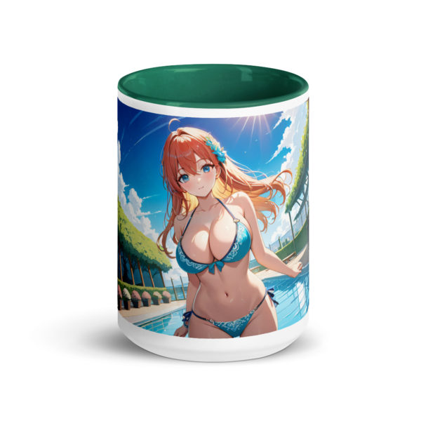 Large Anime Waifu Mug, Ahegao Face Coffee Cup with Colored Interior - Image 17