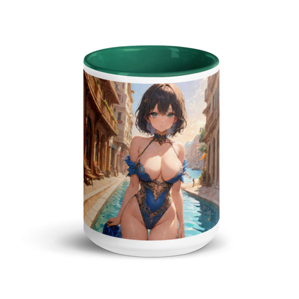 Hot Ahegao Face Mug, Sexy Waifu Coffee Cup with Colored Interior - Image 17