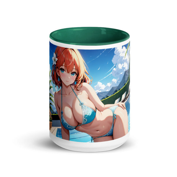 Cute Ahegao Girl Mug, Sexy Anime Waifu Ceramic Cup with Color Inside - Image 17