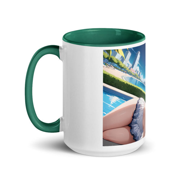 Hot Anime Waifu Mug, Ecchi Girl Coffee Cup with Colored Interior - Image 22