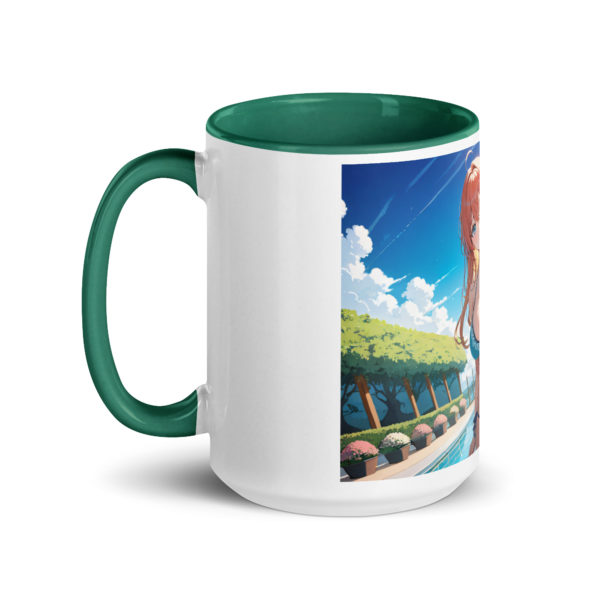 Large Anime Waifu Mug, Ahegao Face Coffee Cup with Colored Interior - Image 18