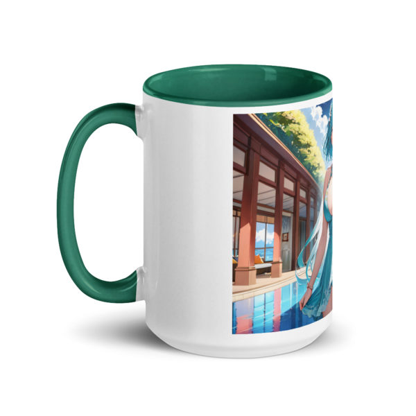 Hot Anime Waifu Mug, Kawaii Ecchi Girl with Vibrant Colored Interior - Image 18