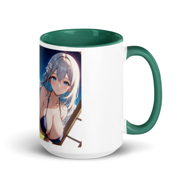 Hot Anime Waifu Mug, Ecchi Girl Coffee Cup with Colored Interior - Image 20