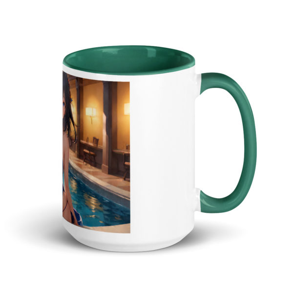 Anime Girl Waifu Mug, Stylish Colored Interior Otaku Coffee Cup - Image 16