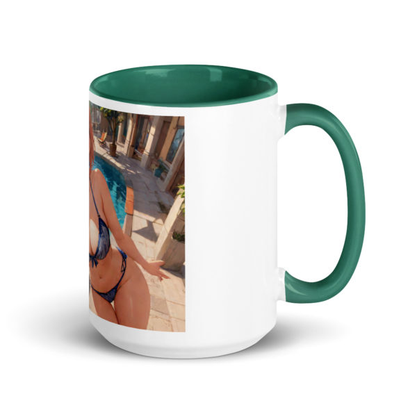 Ecchi Waifu Ceramic Mug, Hot Anime Girl with Color Inside - Image 16