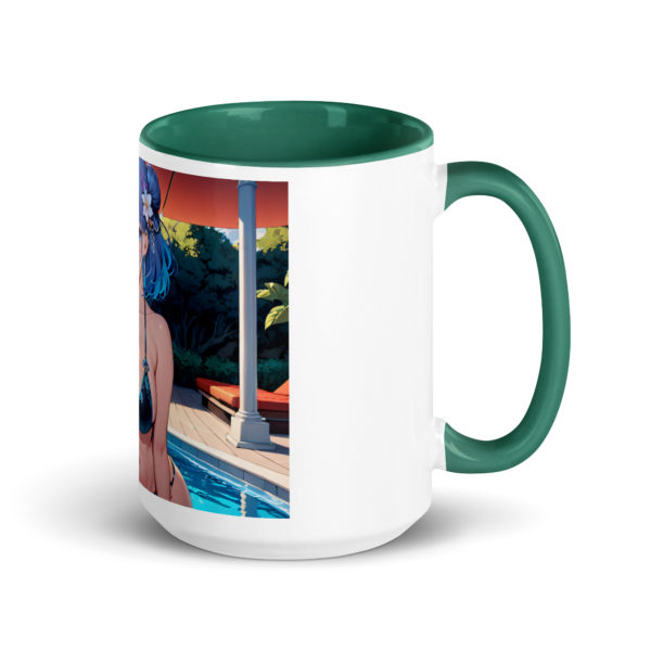 Kawaii Anime Waifu Mug, Cute Girl Cup with Vibrant Color Inside - Image 16