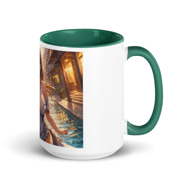 Ecchi Anime Girl Mug, Kawaii Waifu Design with Colored Interior - Image 16