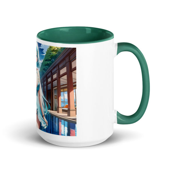 Hot Anime Waifu Mug, Kawaii Ecchi Girl with Vibrant Colored Interior - Image 17