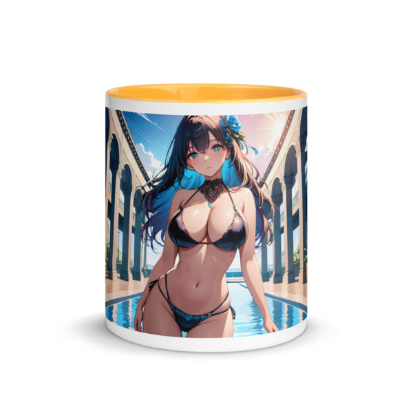 Kawaii Waifu Coffee Mug, Cute Anime Girl Design with Color Inside - Image 36