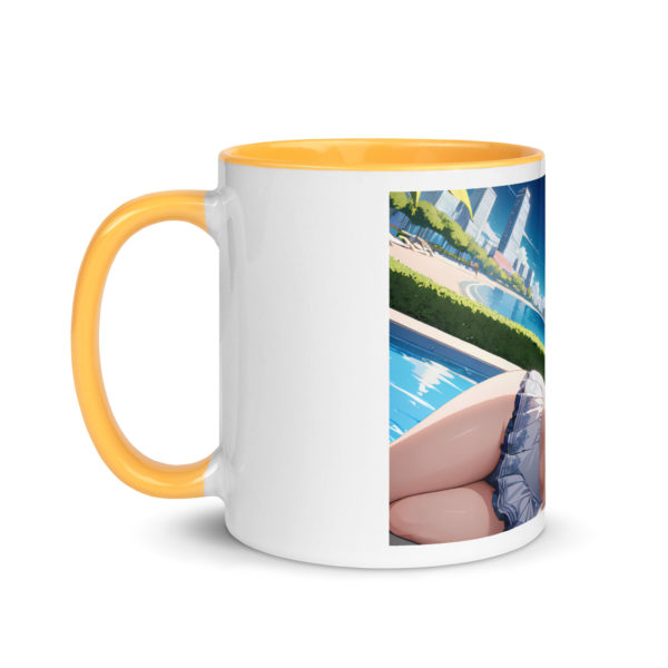 Hot Anime Waifu Mug, Ecchi Girl Coffee Cup with Colored Interior - Image 37