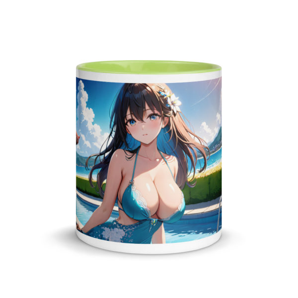 Anime Waifu Mug, Sexy Ahegao Girl with Colored Interior - Image 38