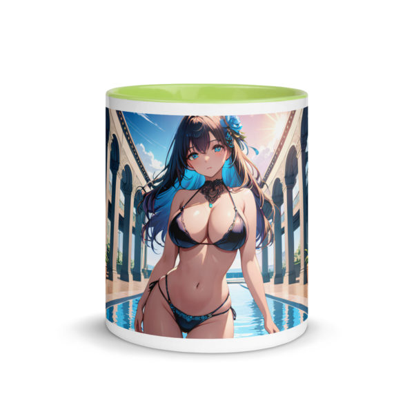 Kawaii Waifu Coffee Mug, Cute Anime Girl Design with Color Inside - Image 39