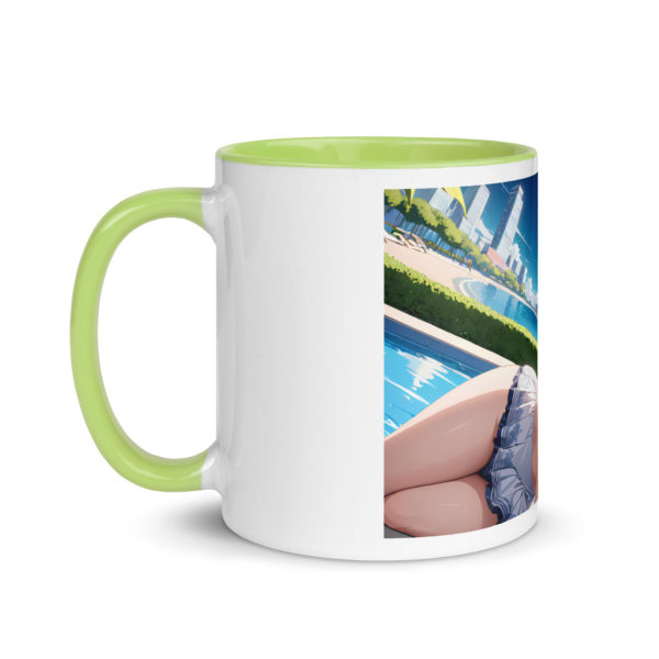 Hot Anime Waifu Mug, Ecchi Girl Coffee Cup with Colored Interior - Image 40