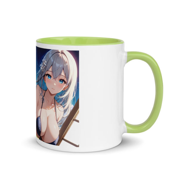 Hot Anime Waifu Mug, Ecchi Girl Coffee Cup with Colored Interior - Image 38