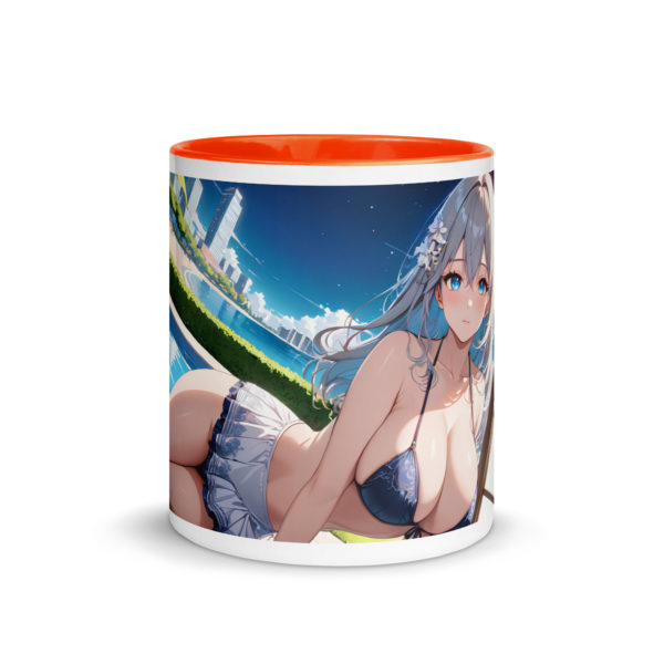 Hot Anime Waifu Mug, Ecchi Girl Coffee Cup with Colored Interior - Image 24