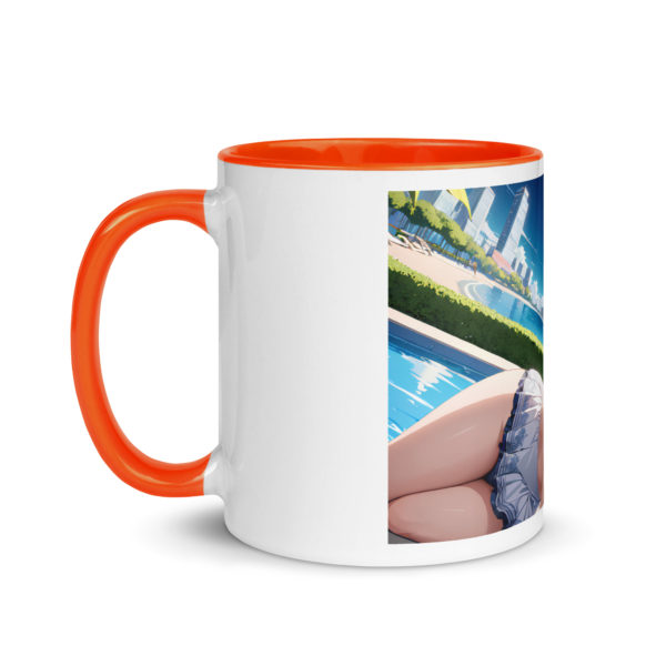 Hot Anime Waifu Mug, Ecchi Girl Coffee Cup with Colored Interior - Image 25