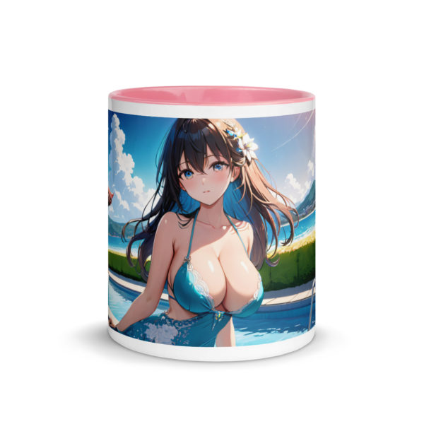 Anime Waifu Mug, Sexy Ahegao Girl with Colored Interior - Image 32