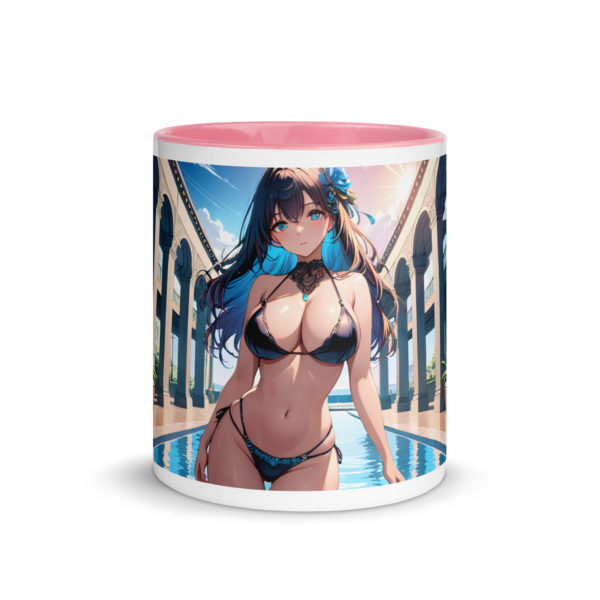 Kawaii Waifu Coffee Mug, Cute Anime Girl Design with Color Inside - Image 33