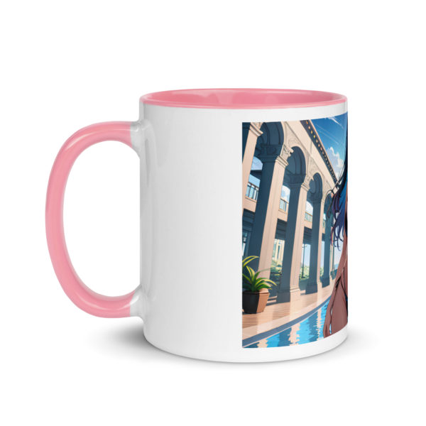 Kawaii Waifu Coffee Mug, Cute Anime Girl Design with Color Inside - Image 34