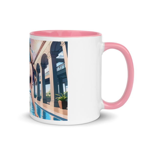 Kawaii Waifu Coffee Mug, Cute Anime Girl Design with Color Inside - Image 32