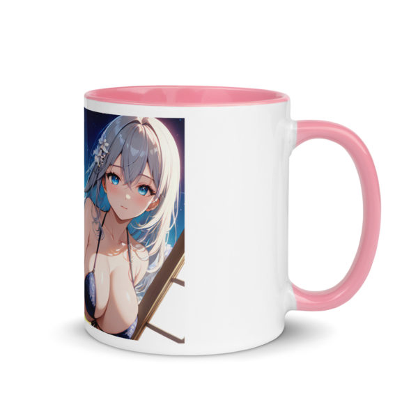 Hot Anime Waifu Mug, Ecchi Girl Coffee Cup with Colored Interior - Image 32