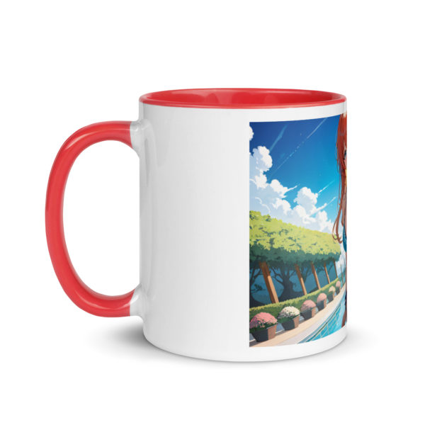 Large Anime Waifu Mug, Ahegao Face Coffee Cup with Colored Interior - Image 9