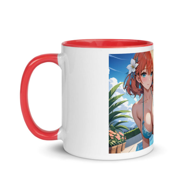 Cute Ahegao Girl Mug, Sexy Anime Waifu Ceramic Cup with Color Inside - Image 9