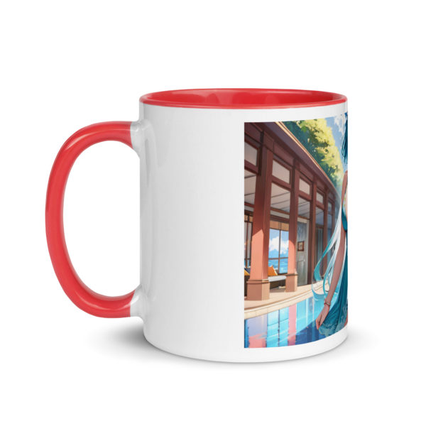 Hot Anime Waifu Mug, Kawaii Ecchi Girl with Vibrant Colored Interior - Image 9