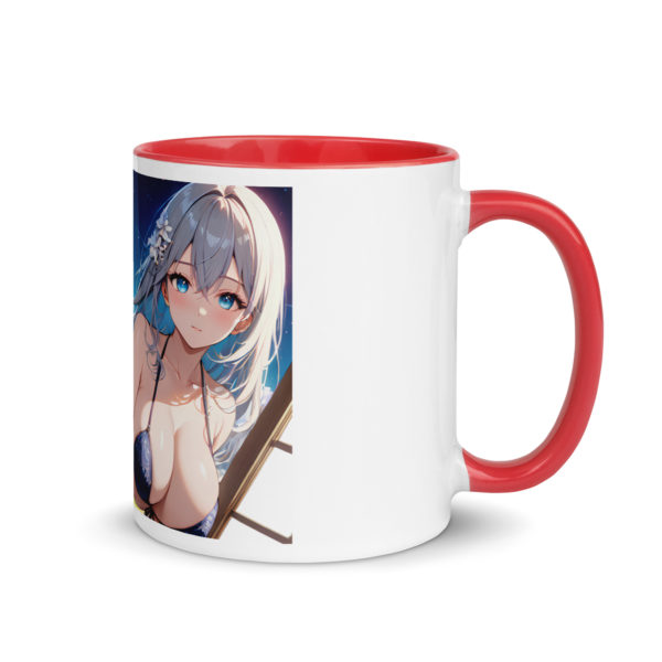 Hot Anime Waifu Mug, Ecchi Girl Coffee Cup with Colored Interior - Image 11