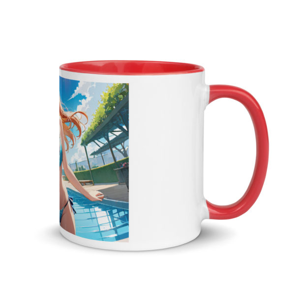 Large Anime Waifu Mug, Ahegao Face Coffee Cup with Colored Interior - Image 8