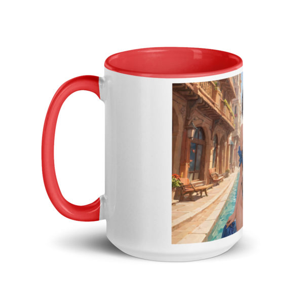 Hot Ahegao Face Mug, Sexy Waifu Coffee Cup with Colored Interior - Image 12