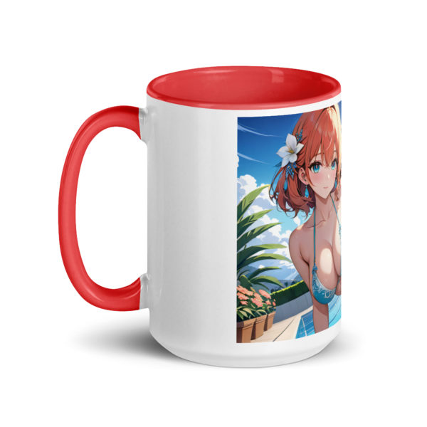 Cute Ahegao Girl Mug, Sexy Anime Waifu Ceramic Cup with Color Inside - Image 12