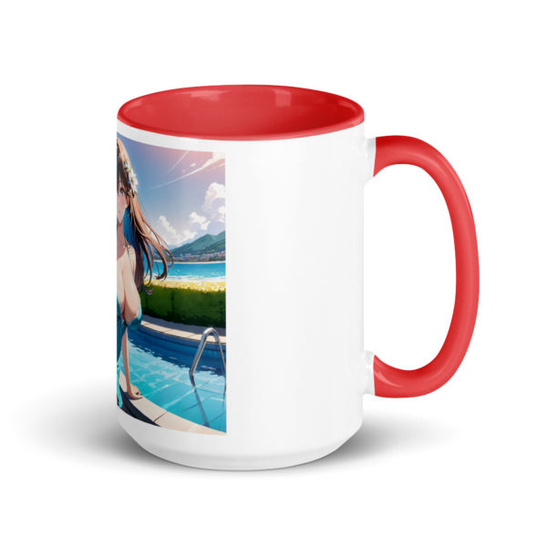 Anime Waifu Mug, Sexy Ahegao Girl with Colored Interior - Image 13