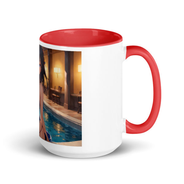 Anime Girl Waifu Mug, Stylish Colored Interior Otaku Coffee Cup - Image 10