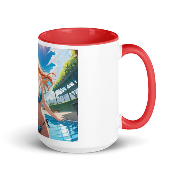 Large Anime Waifu Mug, Ahegao Face Coffee Cup with Colored Interior - Image 10