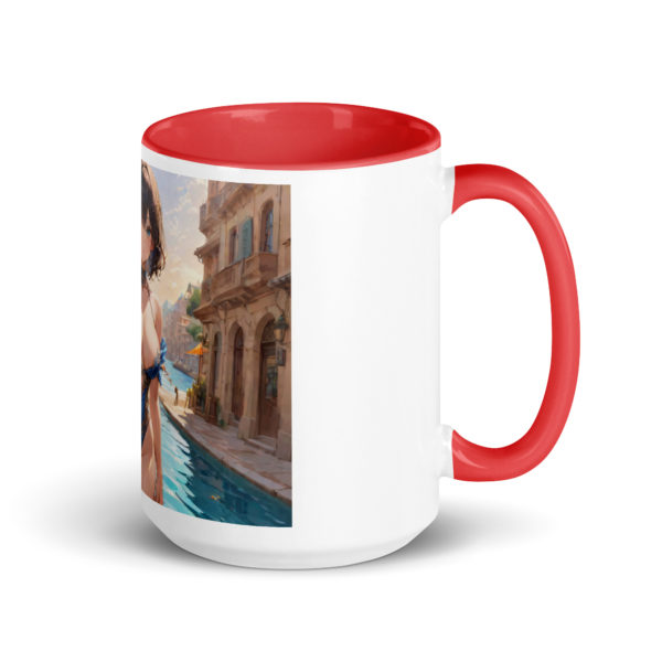 Hot Ahegao Face Mug, Sexy Waifu Coffee Cup with Colored Interior - Image 10