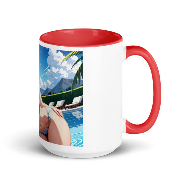 Cute Ahegao Girl Mug, Sexy Anime Waifu Ceramic Cup with Color Inside - Image 10